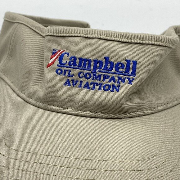 Phillips 66 Campbell Aviation Visior Hat Cap Brown‎ Oil Company Adjustable - Picture 2 of 8